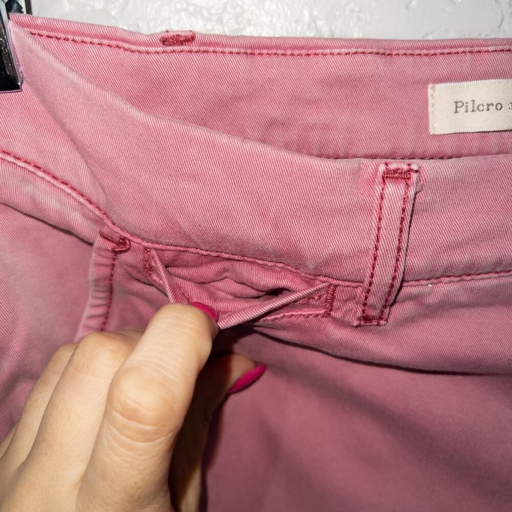 Pilcro x Anthropologie‎ Pink Hyphen Straight Jeans Size 32 - Picture 6 of 10